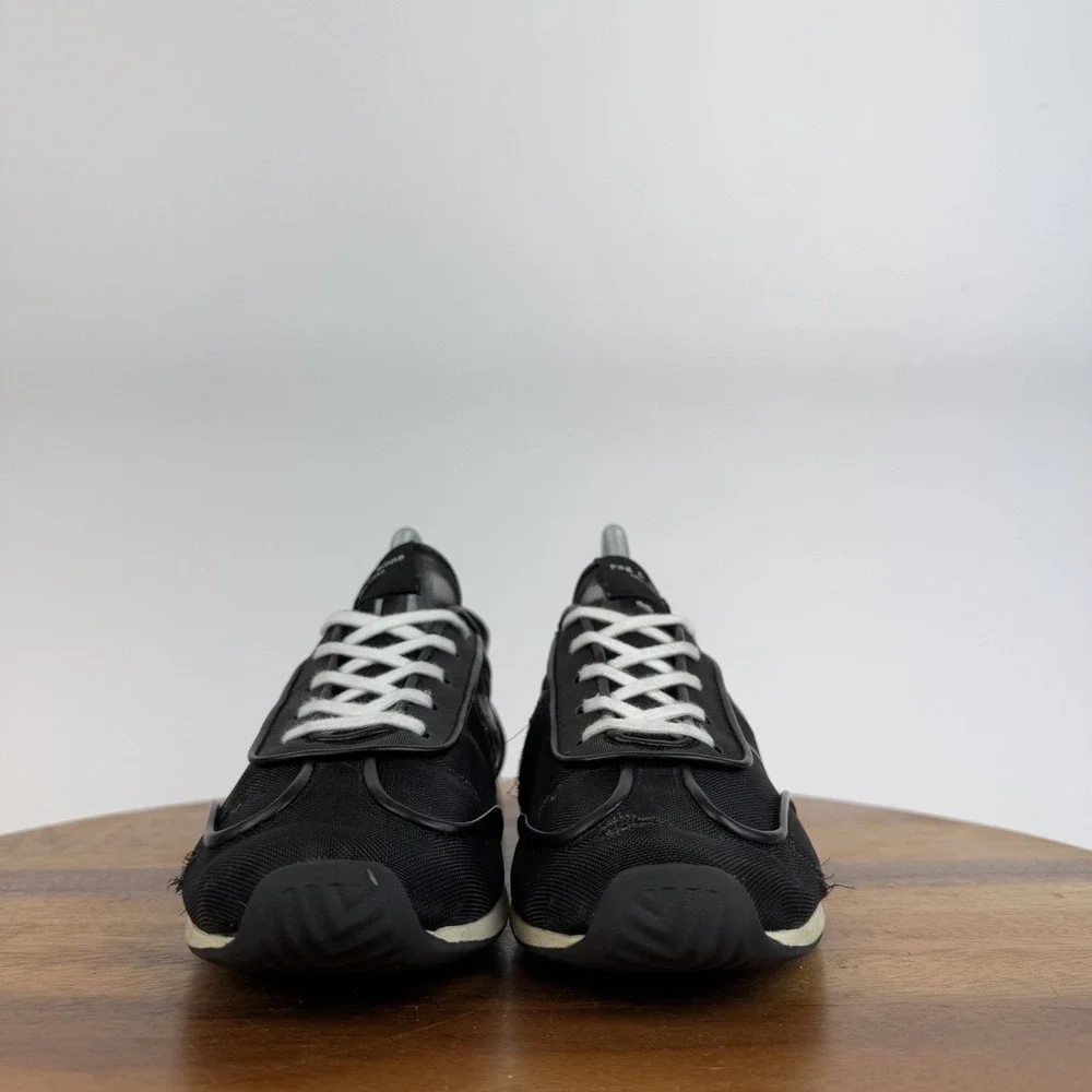 Womens Rag & Bone Mesh Retro Runner Sheer Black Casual Sneakers Shoes Size EU 37